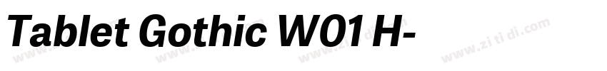 Tablet Gothic W01 H字体转换